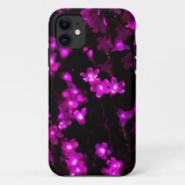 Ggloeiende roze ventilatorverlichting iPhone 11 hoesje
