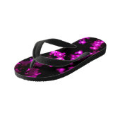 Ggloeiende roze ventilatorverlichting kinder teenslippers (Schuin)