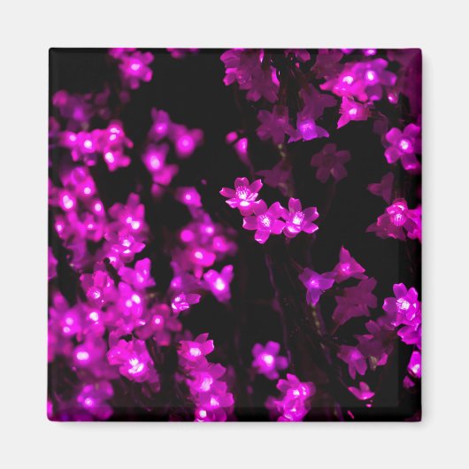 Ggloeiende roze ventilatorverlichting magneet (Voorkant)