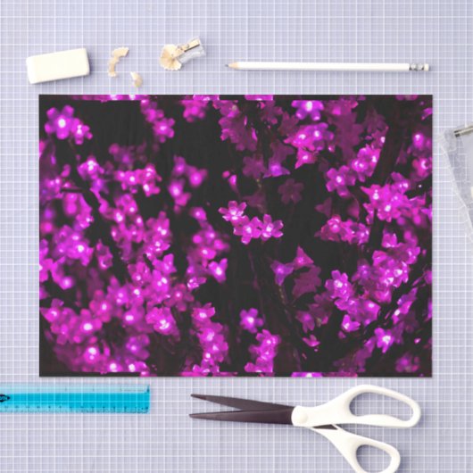 Ggloeiende roze ventilatorverlichting tissuepapier (Craft)