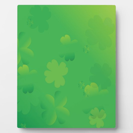 Ggloeiende Shamrocks Fotoplaat (Voorkant)