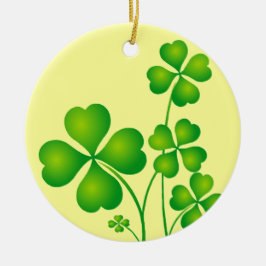Ggloeiende Shamrocks Keramisch Ornament