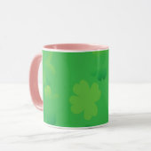 Ggloeiende Shamrocks Mok (Voorkant links)