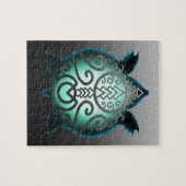 Ggloeiende Silhouette Snapper Turtle Legpuzzel (Horizontaal)