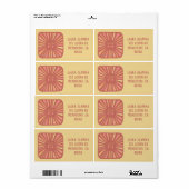 Ggloeiende Sun Cute en Charge Pink KIEST IT AAN Etiket (Full Sheet)