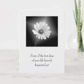 Ggloeiende witte kosmos kaart (Voorkant)