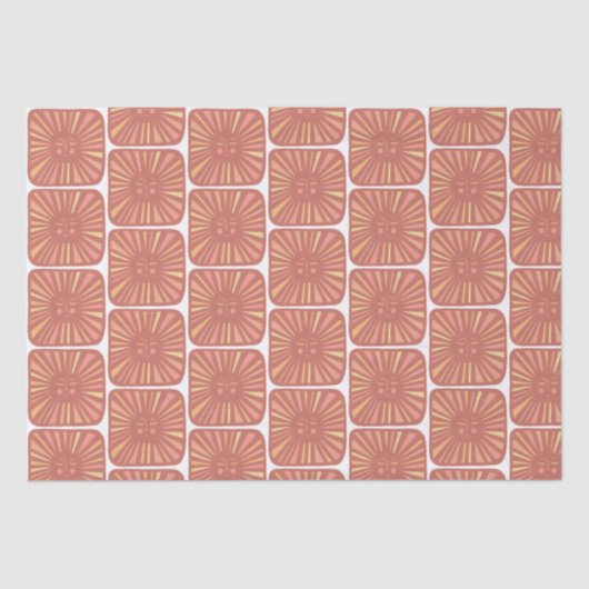 Ggloeiende zondebok en roze zonnestraaltje tissuepapier (Voorkant)