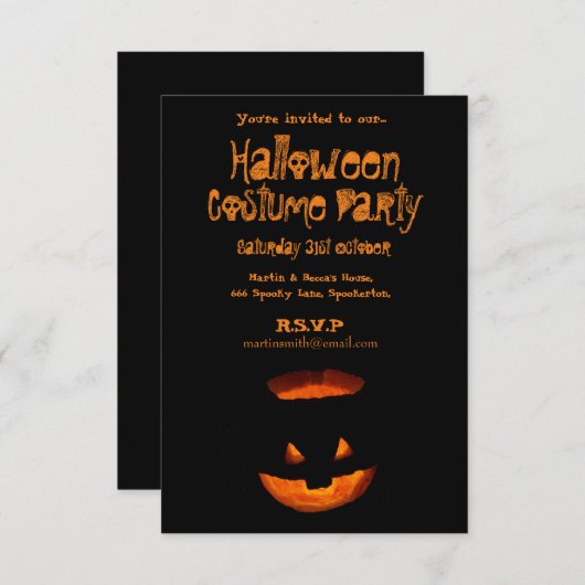 Ggloeipomkin Kaart (Voorkant / Achterkant)