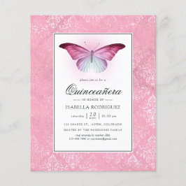 Ggloeiroze Butterfly Quinceañera Flyer