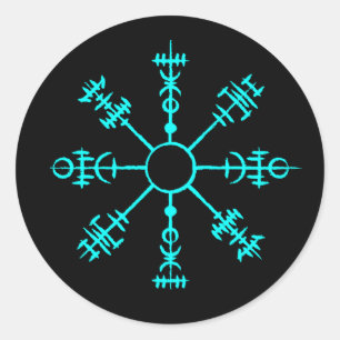 Ggloing Viking Compass Ronde Sticker