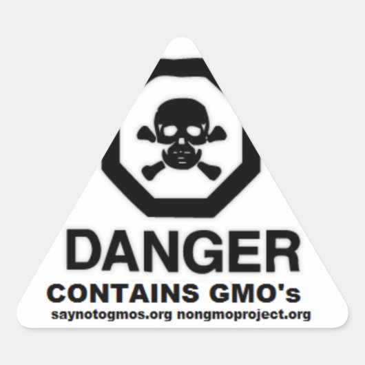 GGO-sticker Zeg Nee tegen GGO's prop. 37 Sticker (Voorkant)