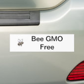 GGO-vrij bijen Bumpersticker (Op auto)