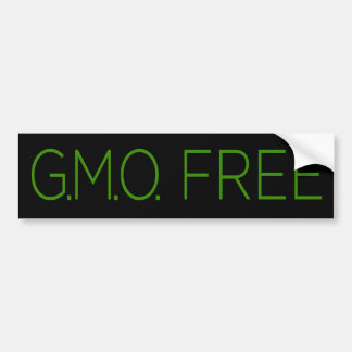 GGO-vrij Bumpersticker