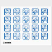 GGO-VRIJ KIND (BLAUW) VIERKANTE STICKER (Vel)