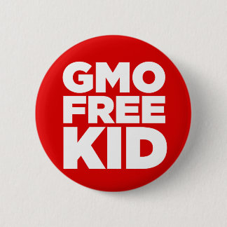 GGO-vrij KIND (RED) Ronde Button 5,7 Cm