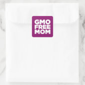 GGO-VRIJE MOEDER (PAARSE) VIERKANTE STICKER (Tas)