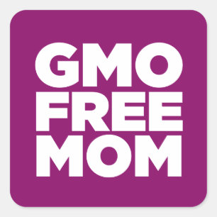 GGO-VRIJE MOM (PAARS) VIERKANTE STICKER