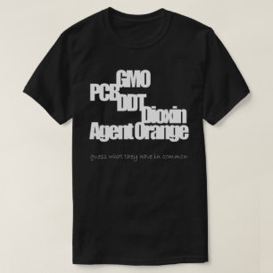 GGO's, PCB's, DDT, dioxine, Sinaasappel van het ag T-shirt
