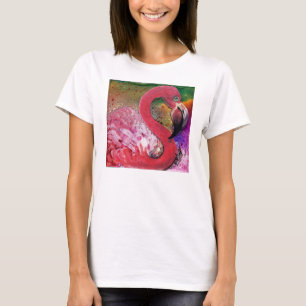 GGs in het Roze Ontwerp van Flamingo T-shirt
