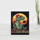 Ggsaurus Dino Dinosaur Gg-saurus T-rex Grappig Tre Kaart (Voorkant)