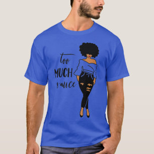 GGT Bad Girl te veel Sauce Afro Lady Jeans T-shirt