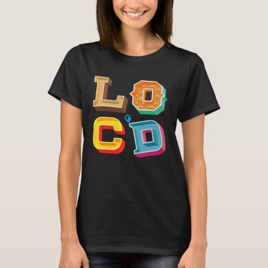 GGT Unique Block Letters Locu2019d Hair Melanin Cr T-shirt (Voorkant)