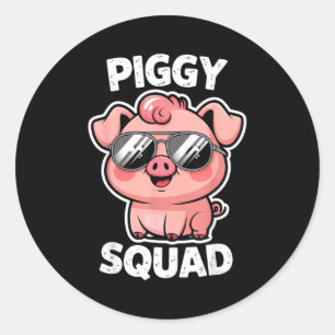 Ggy Squad G Draagt Zonnebril Als Dier Grappige Boe Ronde Sticker