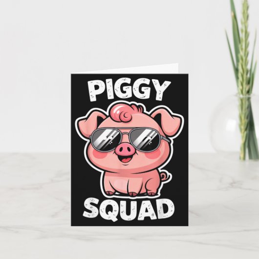 Ggy Squad G Wearing Sungles As Animal Funny Farmer Kaart (Voorkant)