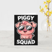 Ggy Squad G Wearing Sungles As Animal Funny Farmer Kaart (Gele Bloem)