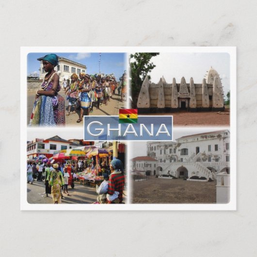 GH — Ghana Briefkaart (Voorkant)