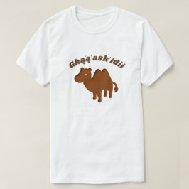 Ghą́ ą́asks idii - camel in navajo t-shirt