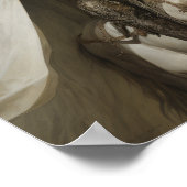 Ghably Ruiter - Ondode Ridder op een Bord Witte H Poster (Hoek)