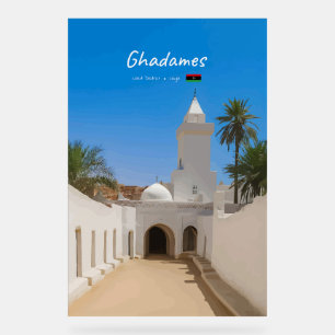 Ghadames, Libië - Witte Moskee Acryl Bord