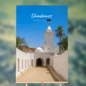 Ghadames, Libië - Witte Moskee Acryl Bord (Neutraal)