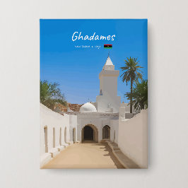 Ghadames, Libië - Witte Moskee Button