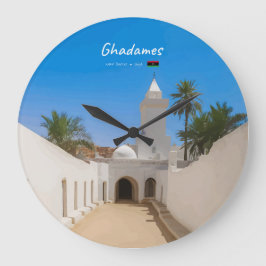 Ghadames, Libië - Witte Moskee Grote Klok