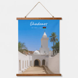 Ghadames, Libië - Witte Moskee Hangend Wandkleed