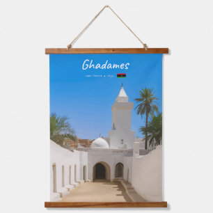 Ghadames, Libië - Witte Moskee Hangend Wandkleed