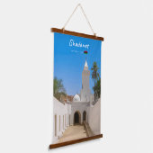Ghadames, Libië - Witte Moskee Hangend Wandkleed (Gebogen)