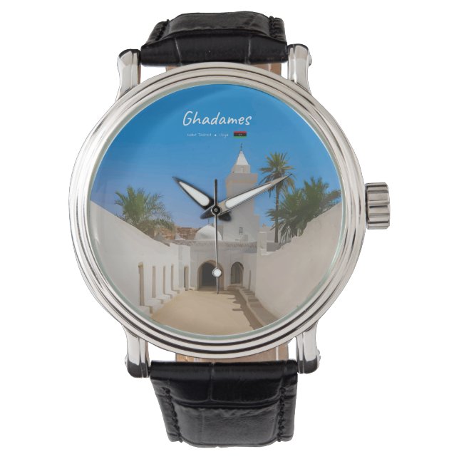 Ghadames, Libië - Witte Moskee Horloge (Voorkant)