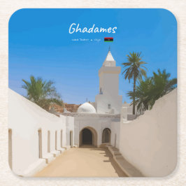 Ghadames, Libië - Witte Moskee Kartonnen Onderzetters