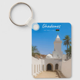 Ghadames, Libië - Witte Moskee Klassieker Sleutelhanger