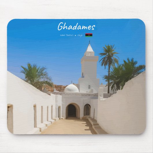Ghadames, Libië - Witte Moskee Muismat (Voorkant)