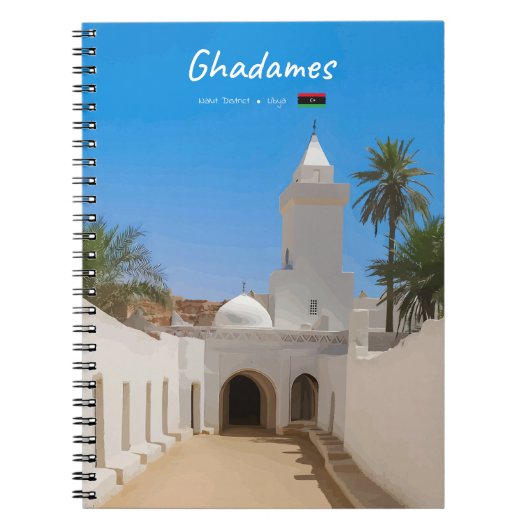 Ghadames, Libië - Witte Moskee Notitieboek (Voorkant)