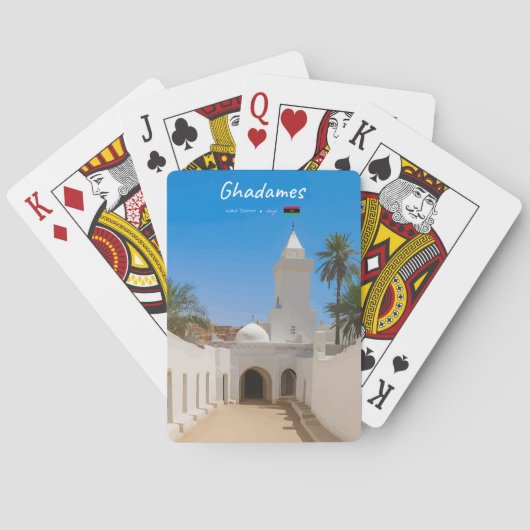 Ghadames, Libië - Witte Moskee Pokerkaarten (Achterkant)