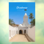 Ghadames, Libië - Witte Moskee Raamsticker (Vel 3)