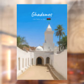Ghadames, Libië - Witte Moskee Raamsticker (Vel 2)