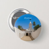 Ghadames, Libië - Witte Moskee Ronde Button 5,7 Cm (Voorkant /achterkant)