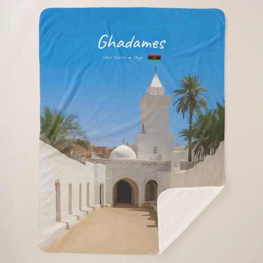 Ghadames, Libië - Witte Moskee Sherpa Deken (Voorkant)