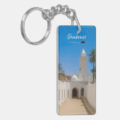 Ghadames, Libië - Witte Moskee Slim Sleutelhanger (Voorkant Links)